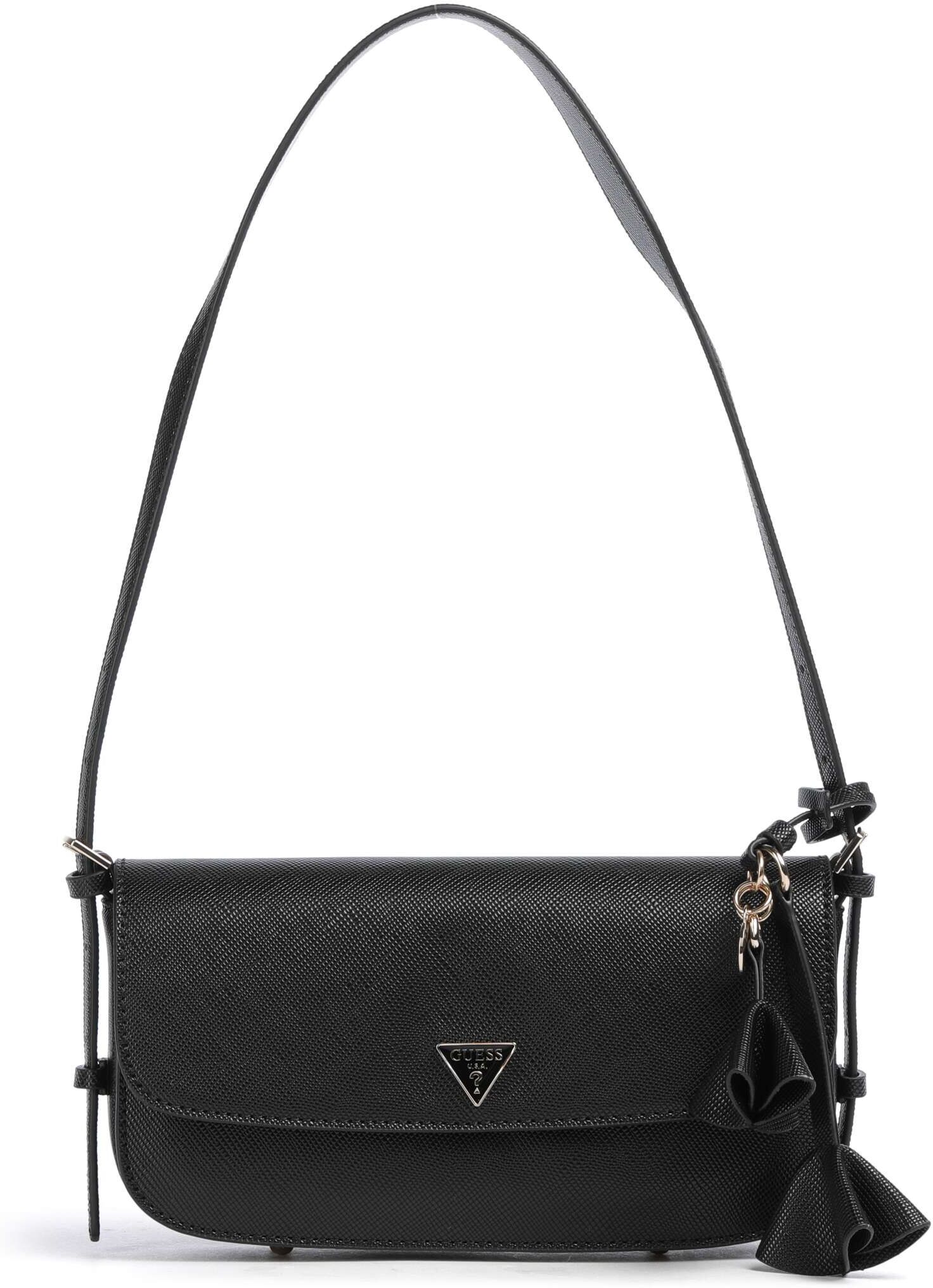 Guess Danielle Schultertasche aus Leder, schwarz