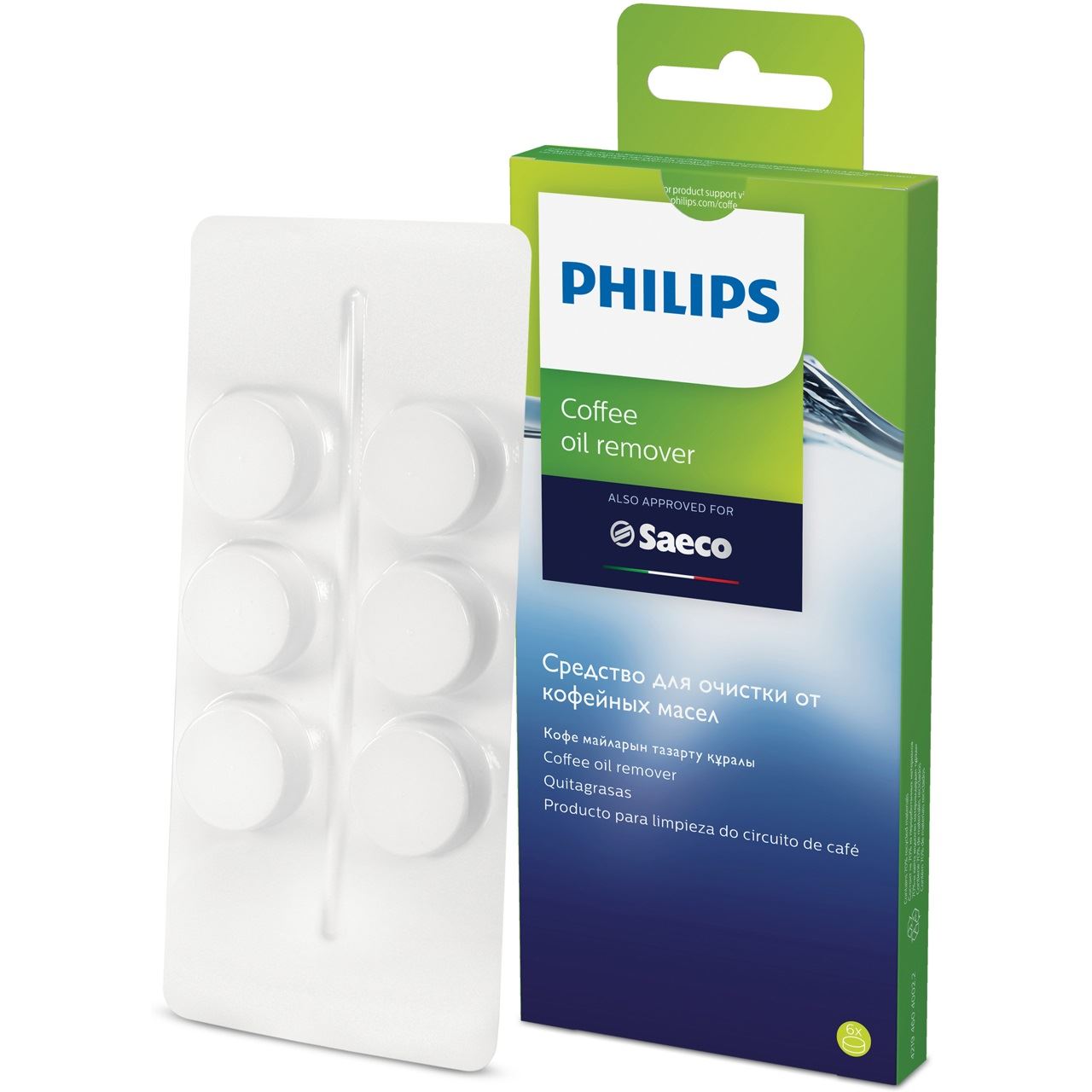 Philips Zubehör Kaffeemaschine - Reinigungstabletten Saeco - 6 Tabletten