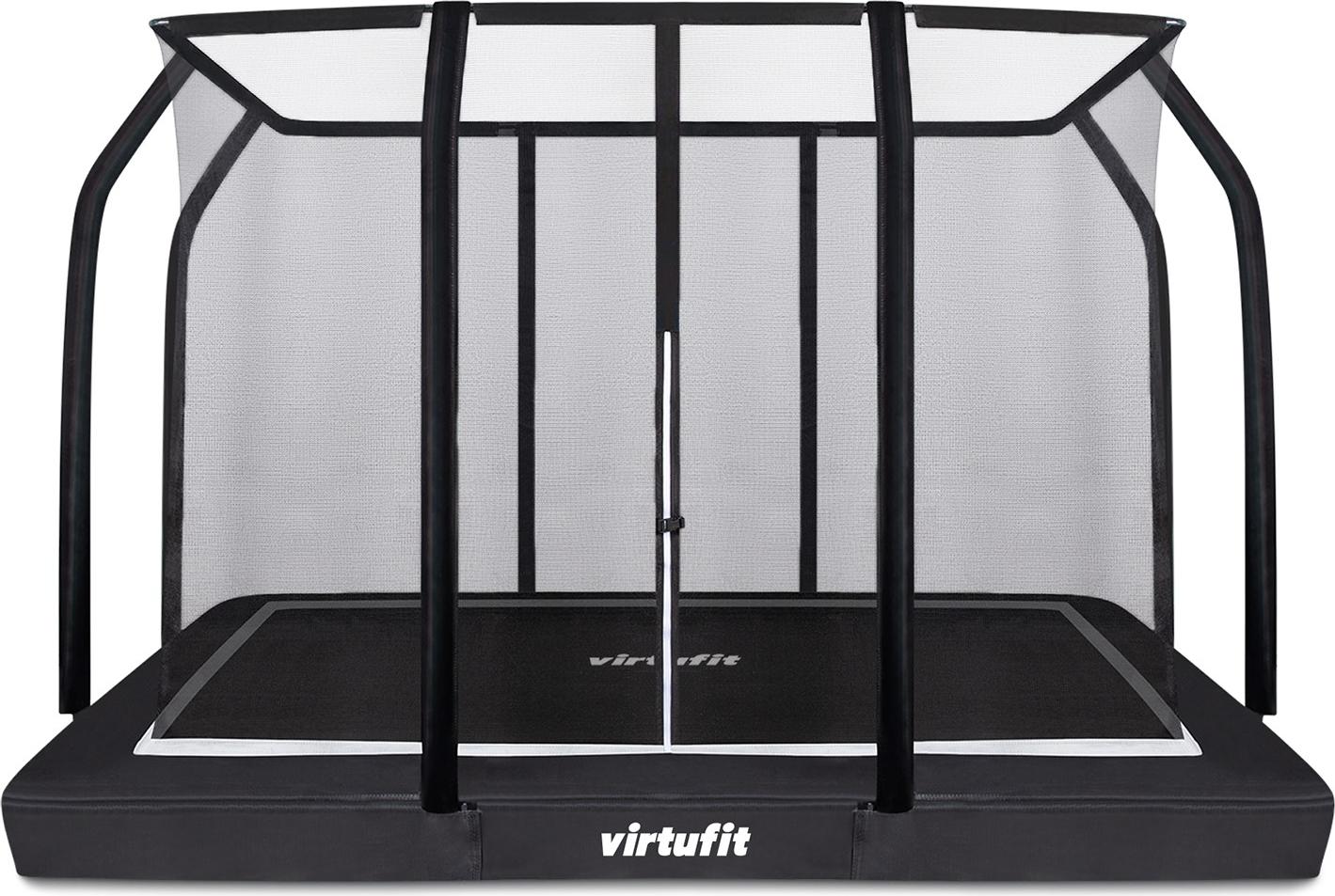 Premium-Bodentrampolin mit Sicherheitsnetz - rechteckig - 213 x 305 cm