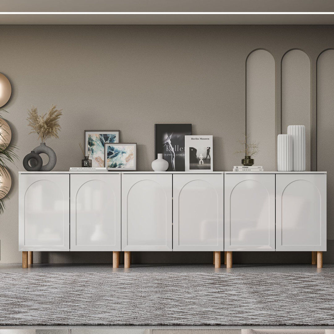 Hashtag Home Bohem Sideboard White Set of Three