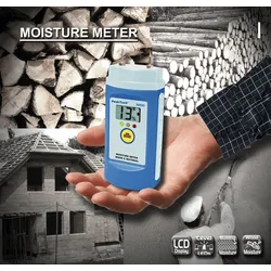 PEAKTECH 5200 - Feuchtigkeitsmessgerät für Holz und Baustoffe, 6 - 60%