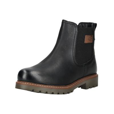 Stiefelette CAMEL ACTIVE "camel active Stiefelette Leder", Damen, Gr. 38, schwarz, Leder, Schuhe Stiefelette