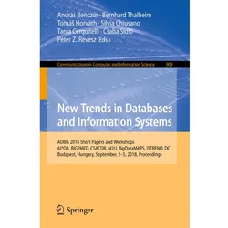 New Trends in Databases and Information Systems, Fachbücher