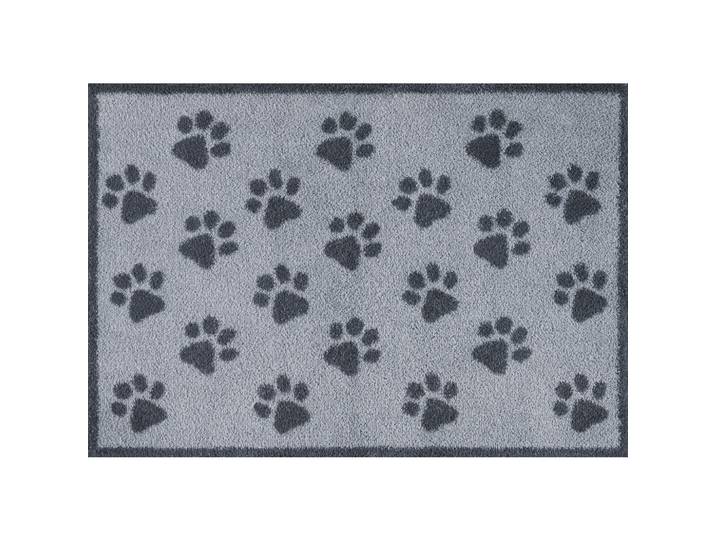 wash+dry Fussmatte Paws Grey, Grau, Hund, rechteckig, 60x85 cm, Oeko-Tex® Standard 100, Teppiche und Böden, Schmutzfangmatten, Fußmatten