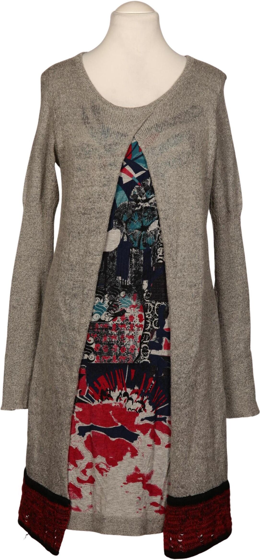 Save THE Queen! Damen Kleid, Grau, Gr. XL, kein / Etikett - Second Hand