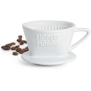 Moritz&Moritz Kaffeefilter 88, Größe 1, Porzellan, weiß, Handfilter