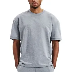 Bread and Boxers Lounge Tee Graumelliert Ökologische Baumwolle Small Herren
