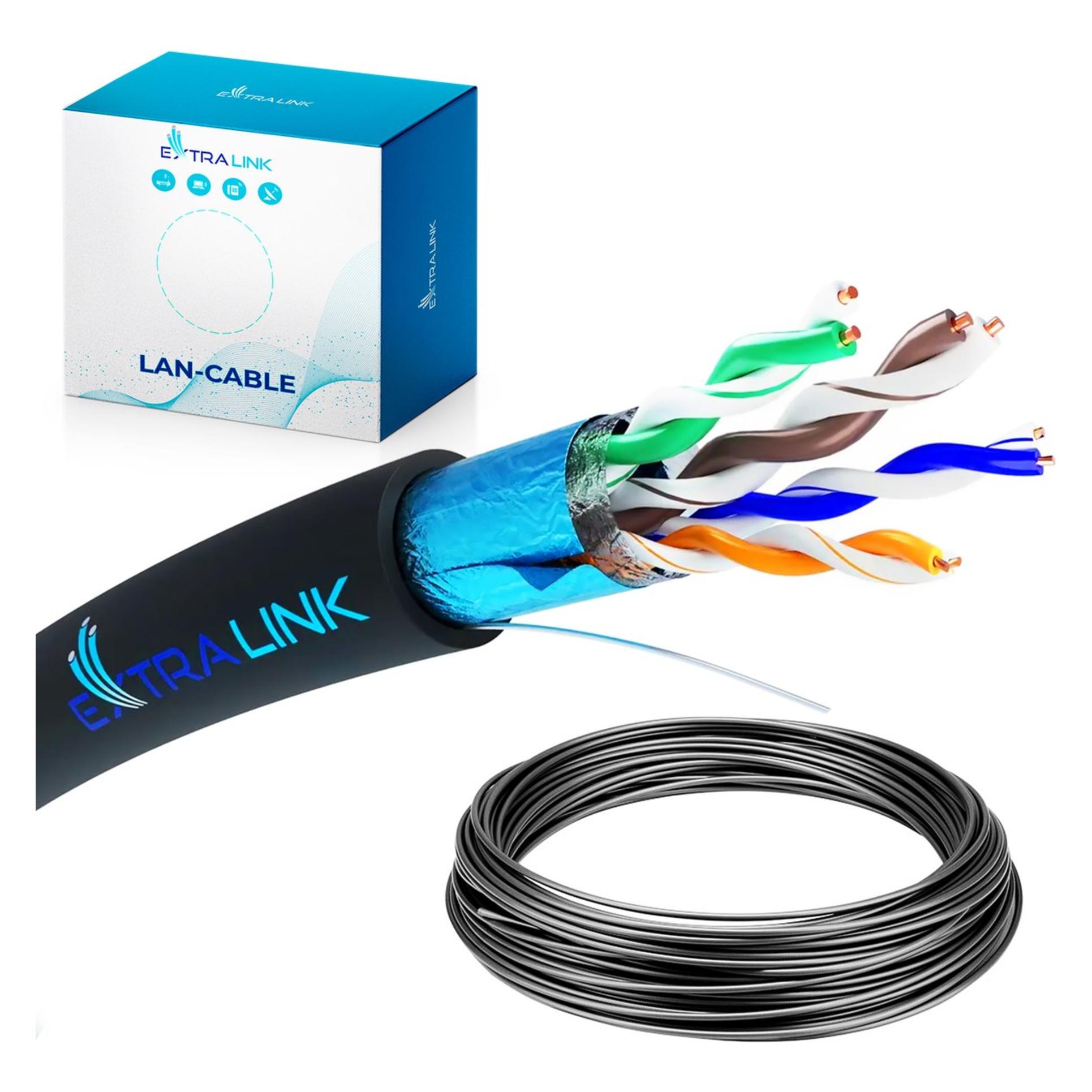 Extralink Cat5e Ftp (F/Utp) Outdoor Twisted Pair (CAT5e, 50 m) (EX.32341)