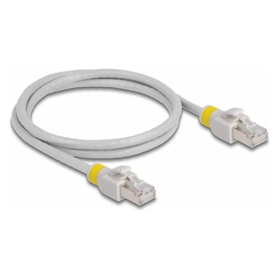 Delock Netzwerkkabel RJ45 Cat.6A S/FTP mit farbigen Clips 1 m (S/FTP, CAT6a, 1 m) (80118)