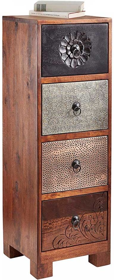 Pharao24.de Schubkasten Kommode im Vintage Design 30 cm breit