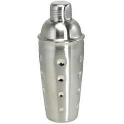 Cocktail shaker 3tlg. - Edelstahl mit Sieb - 700 ml.