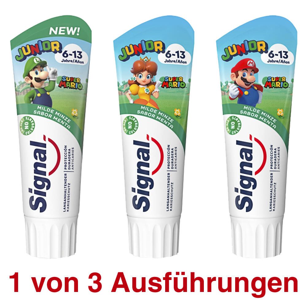 Signal JUNIOR SUPER MARIO 6-13 Jahre Kinderzahnpasta 75 ml 6179112005