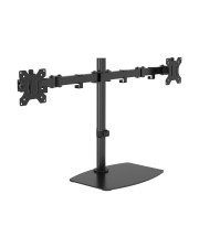 Vision Aufstellung für 2 LCD-Displays Stahl Schwarz Bildschirmgröße: 33-81,3 cm 13"-32" Schreibtisch (VFM-DSDB)