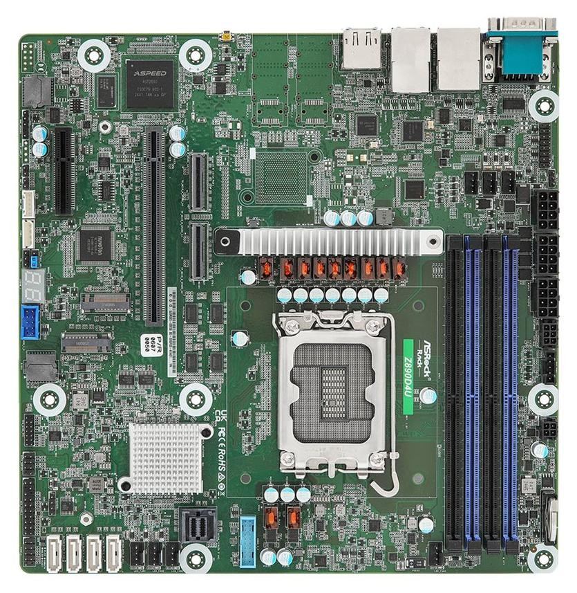 ASRock Rack Z890D4U micro ATX moederbord