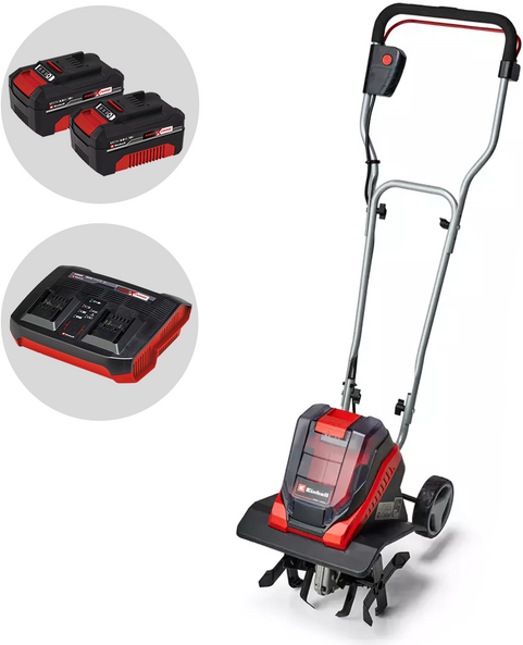 Akku-Bodenhacke  Einhell GE-CR 30 Li - Akku Bodenhacke mit Rädern - 36V - 2x 18V 4Ah