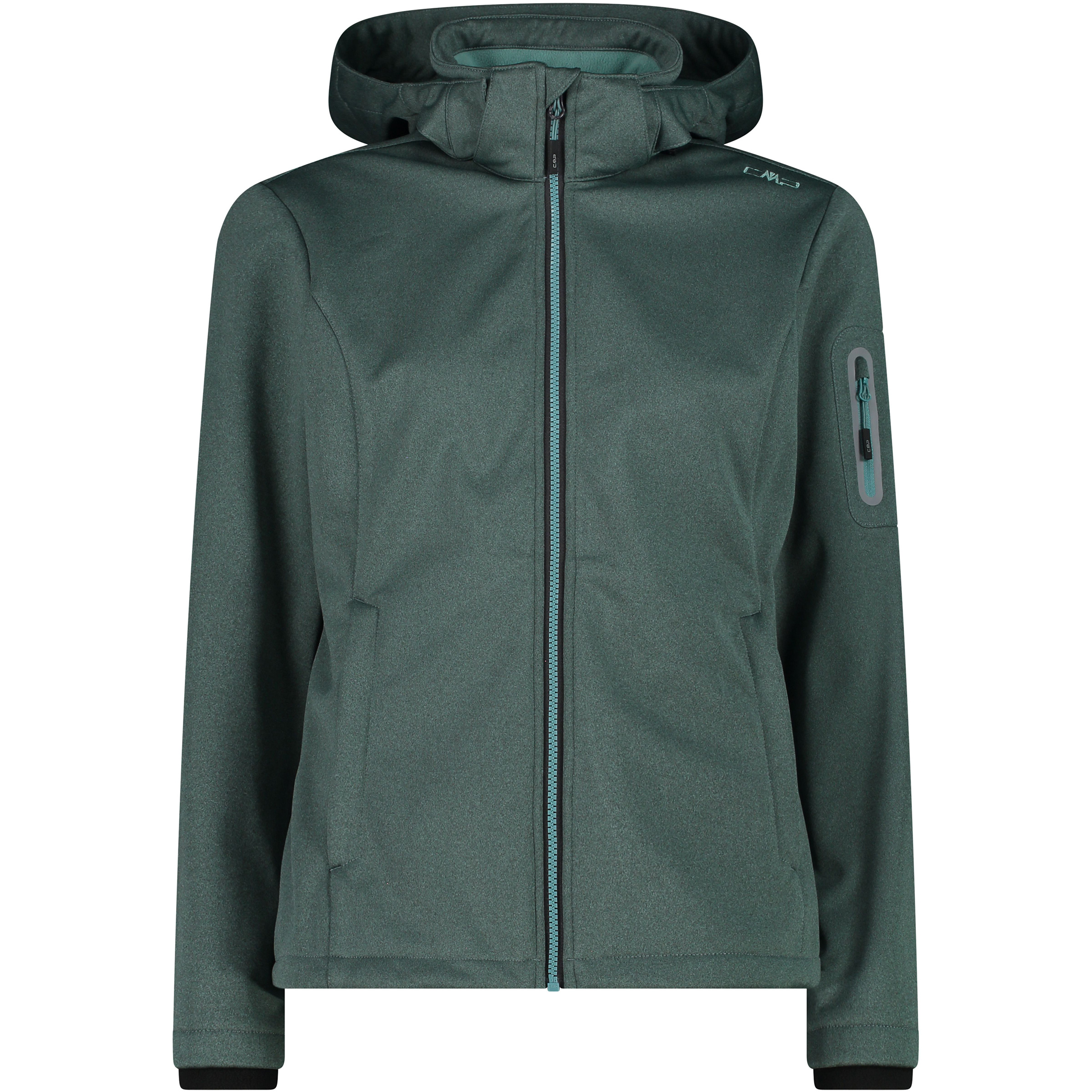 CMP Soft Melange Damen Softshelljacke tuerkis Größe S Trekking Wasserabweisend Wasserabweisend