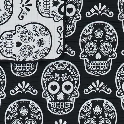 Greenland Home Fashions Novelty Halloween Jacquard Woven Reversible Throw Blanket