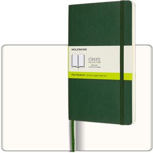 Moleskine Notizbuch Classic Collection Large, Karton Softcover, Myrtengrün, 96 Blatt / 192 Seiten, 70 g/m², blanko, A5