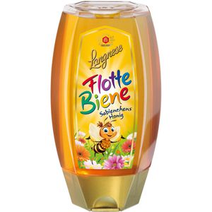 Langnese Honig Flotte Biene, Sabienchens Honig, flüssig, kaltgeschleudert, in Spenderflasche, 250 g