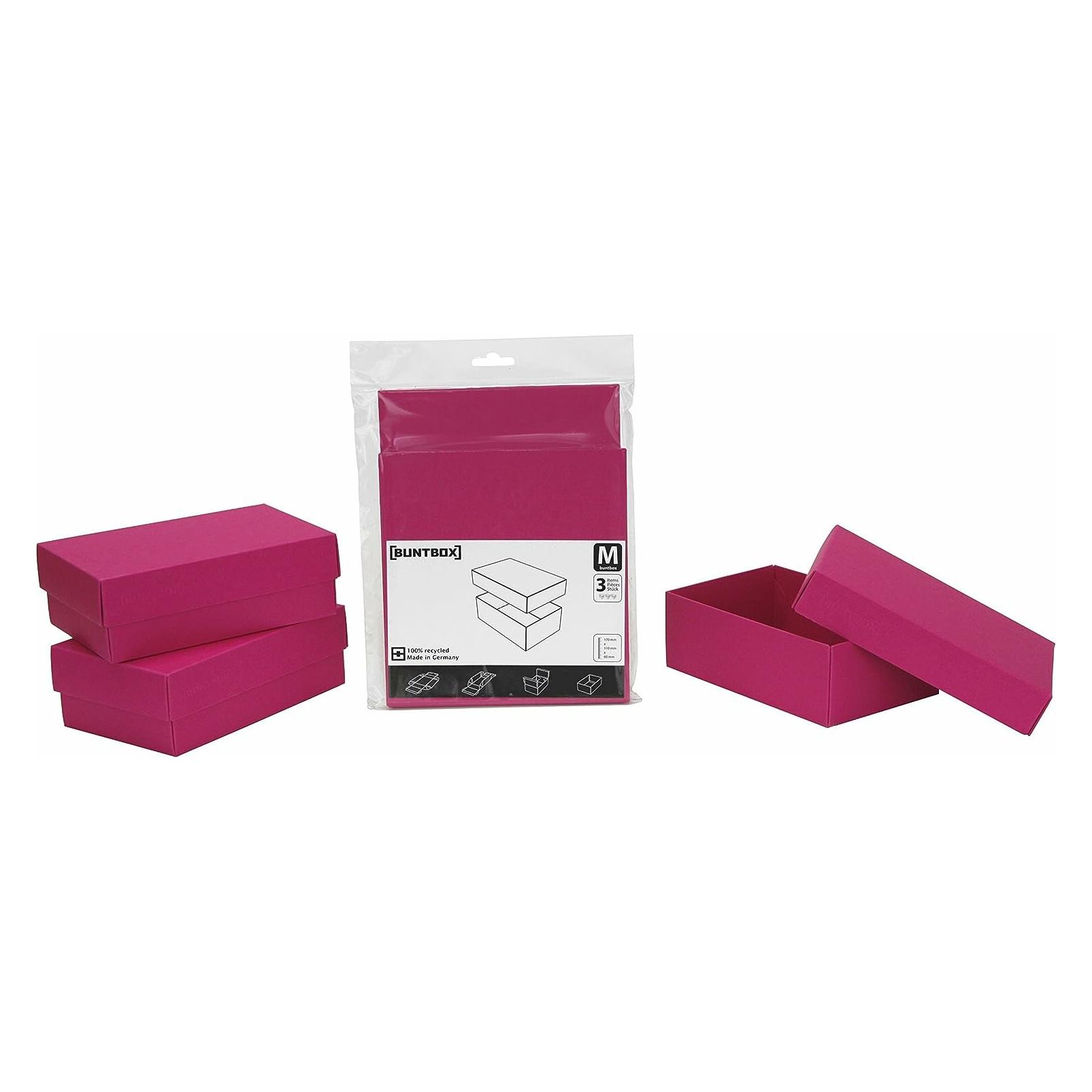 Buntbox 70-11 - Kartonage Set 3-teilig, Grösse M, Magenta (3x) (70-11)