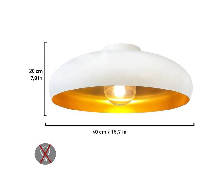 Deckenlampe Olli ROYALTECH, dimmbar, für Wohn- / Esszimmer, Metall, Deckenlampe