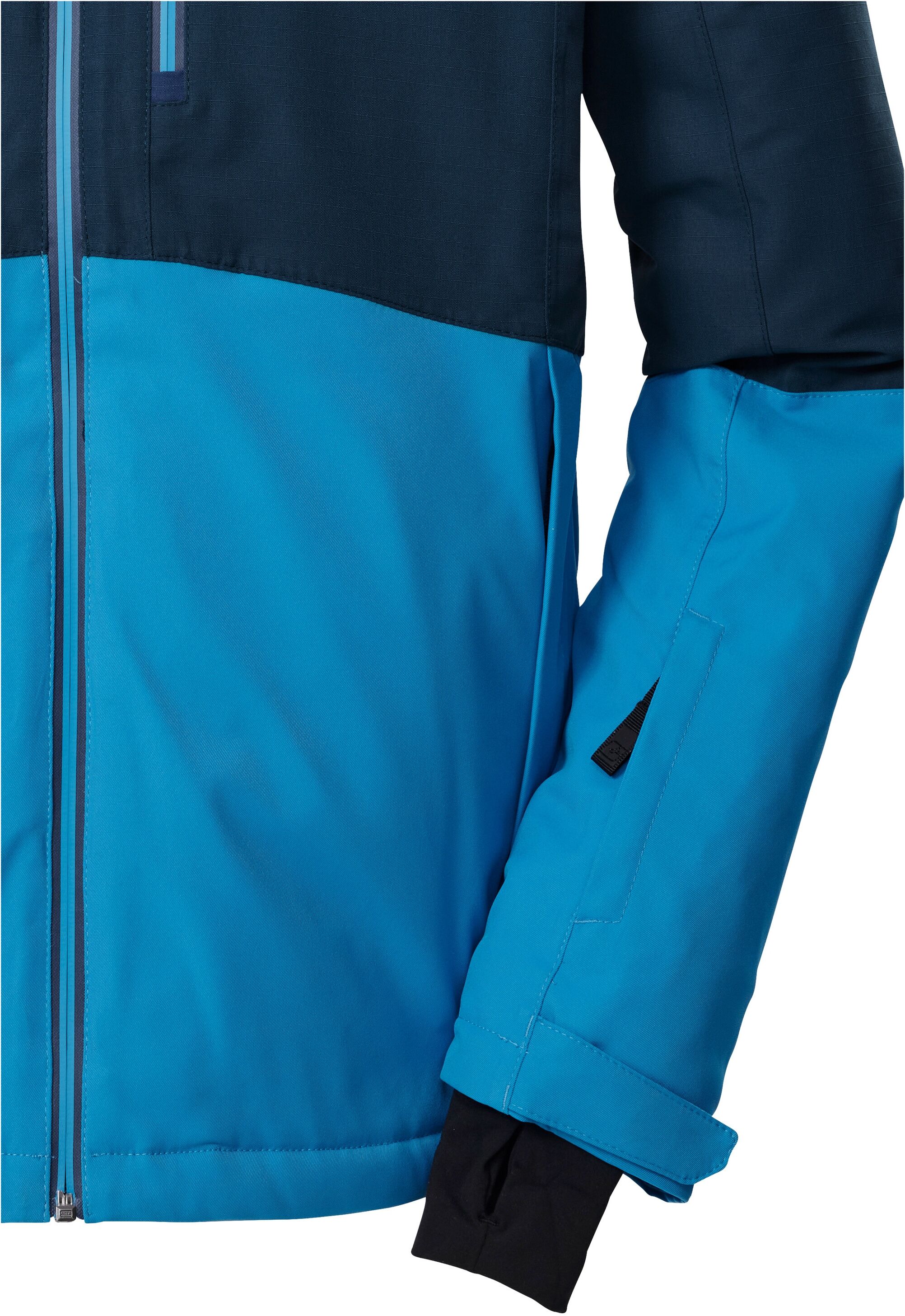 Skijacke KILLTEC "KSW 53 MN SKI JCKT", Herren, Gr. XXL, blau (dunkelblau), Obermaterial: 100% Polyester.Futter: 100% Polyester.Füllung: 100% Polyester, Jacken Skijacke, Skijacke: wasserdicht, atmungsaktiv, Colourblock, viele Taschen dunkelblau XXL