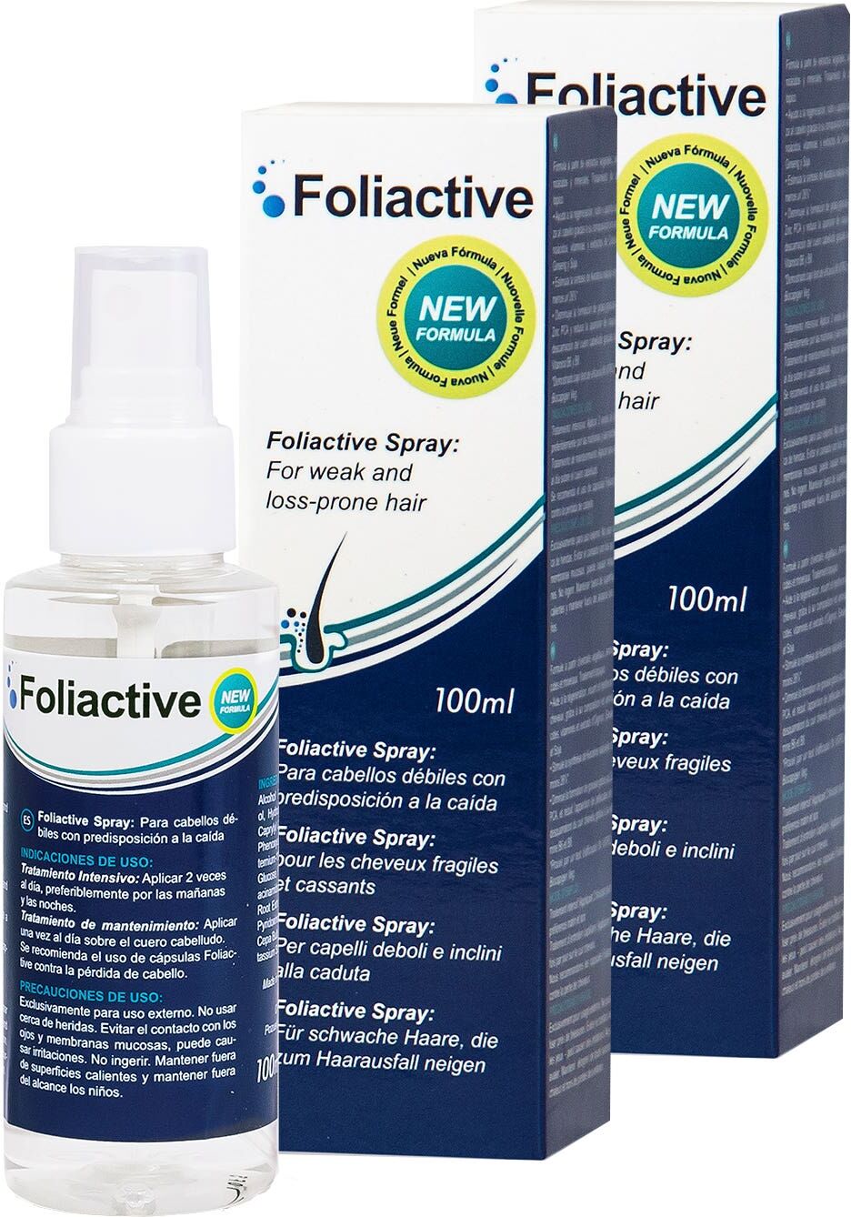 Foliactive Spray Loción Anticaída 2x100 ml
