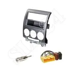 Autoradio 2-DIN mit Fach Einbaurahmen Radioblende + Adapter Einbauset Mazda 5...