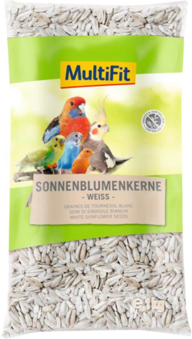 MultiFit Snack per Uccelli Semi di Girasole Bianchi 1KG