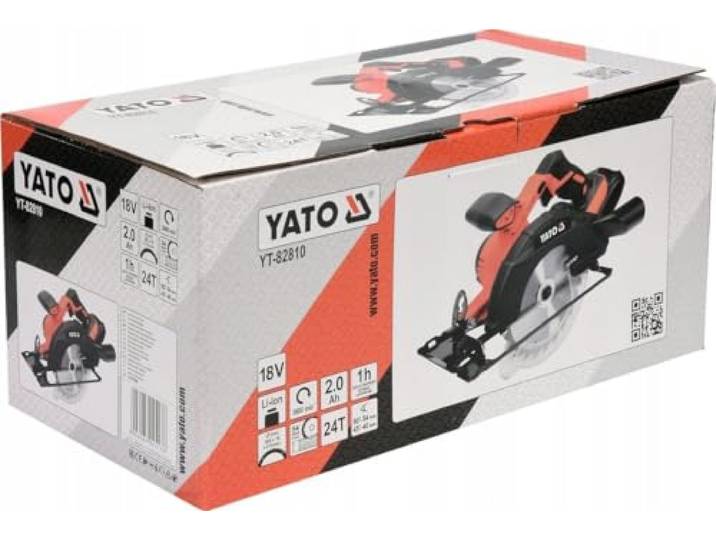 Yato : scie circulaire 18V de 165 mm + batterie + chargeur - Yato