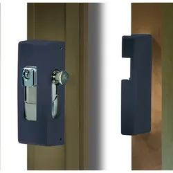 FT-Fenster und Türsicherung, abschl., BlockSafe, B1 BR, Z1, gl., Guss br. besch. - braun