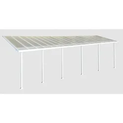 Palram - Canopia Aluminium Terrassenüberdachung Feria | Weiß | 295x1156x305 cm - Weiß