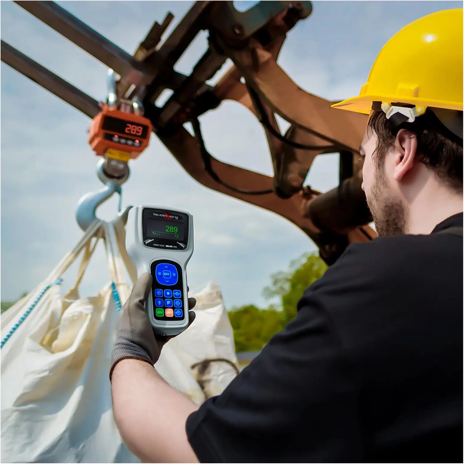 Steinberg Bilancia da gru - 10.000 kg / 2 kg - LED - Digitale - Telecomando con display SBS-KW-10TW