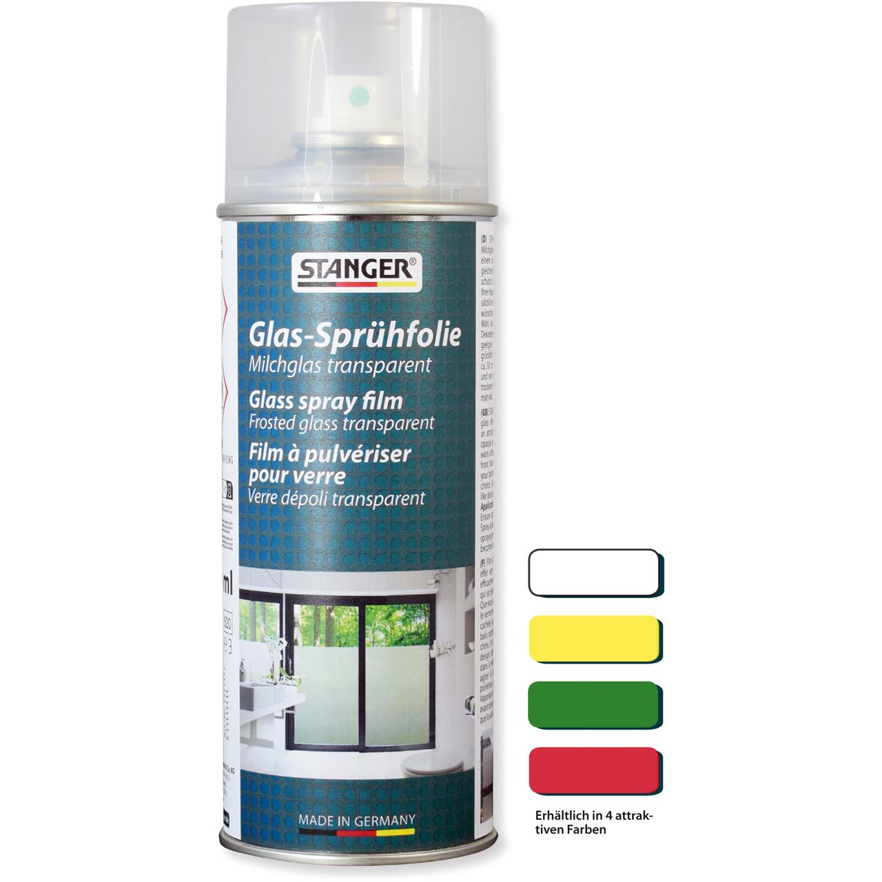 STANGER Milchglas-Sprühfolie grün/transparent 400,0 ml