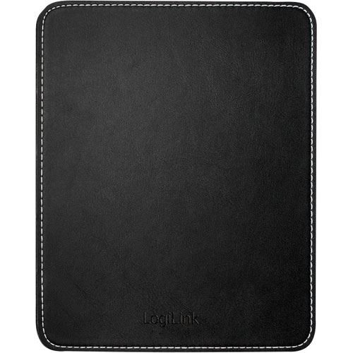 Logilink Mauspad Leder Design schwarz
