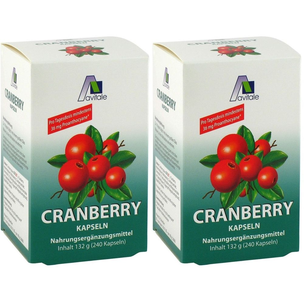 Avitale Cranberry x2 2x240 St Kapseln