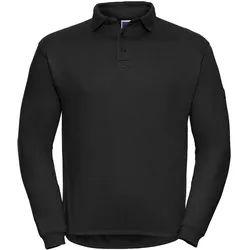 Russell Workwear Sweatshirt mit Polo-Kragen, black, S