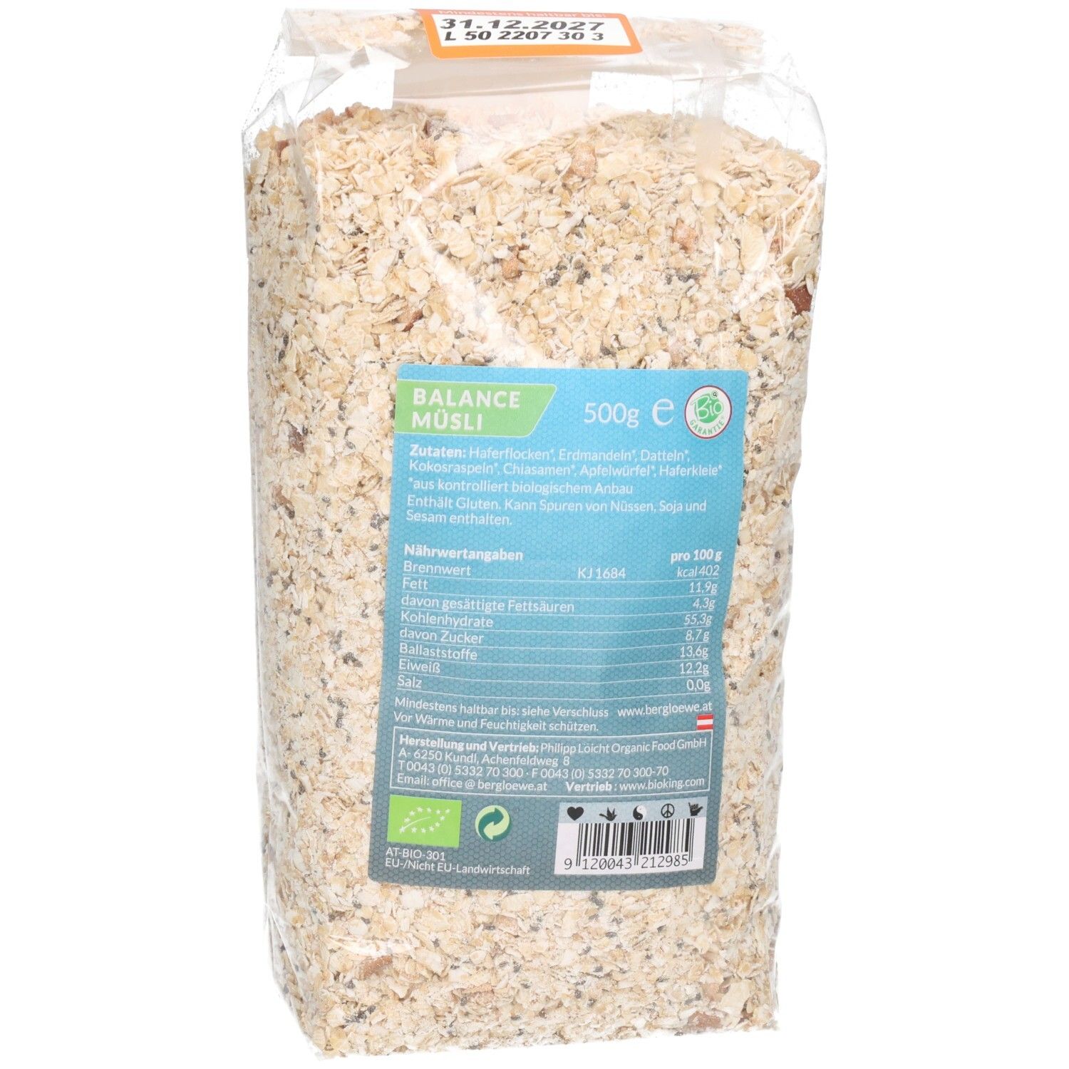 BIO Balancemüsli 500 g