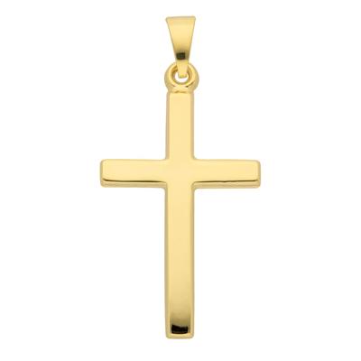 Kettenanhänger ADELIA´S "333 Gold Kreuz Anhänger", gold, Schmuckanhänger, Damen, Gold, Kettenanhänger, Goldschmuck für Damen & Herren
