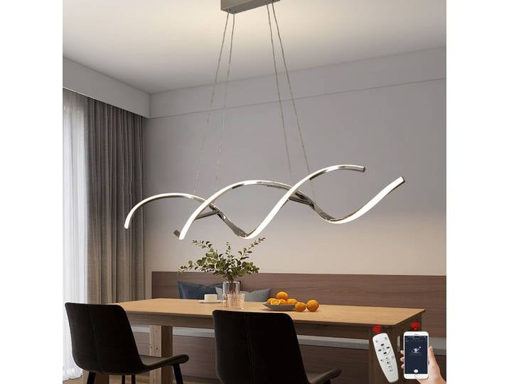 Lustre moderne lumières Simple salle à manger lumières cuisine longue led lustre salon suspension lampe décoration de la maison éclairage
