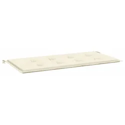 vidaXL Gartenbank-Auflage Creme 100x50x3 cm Oxford-Gewebe