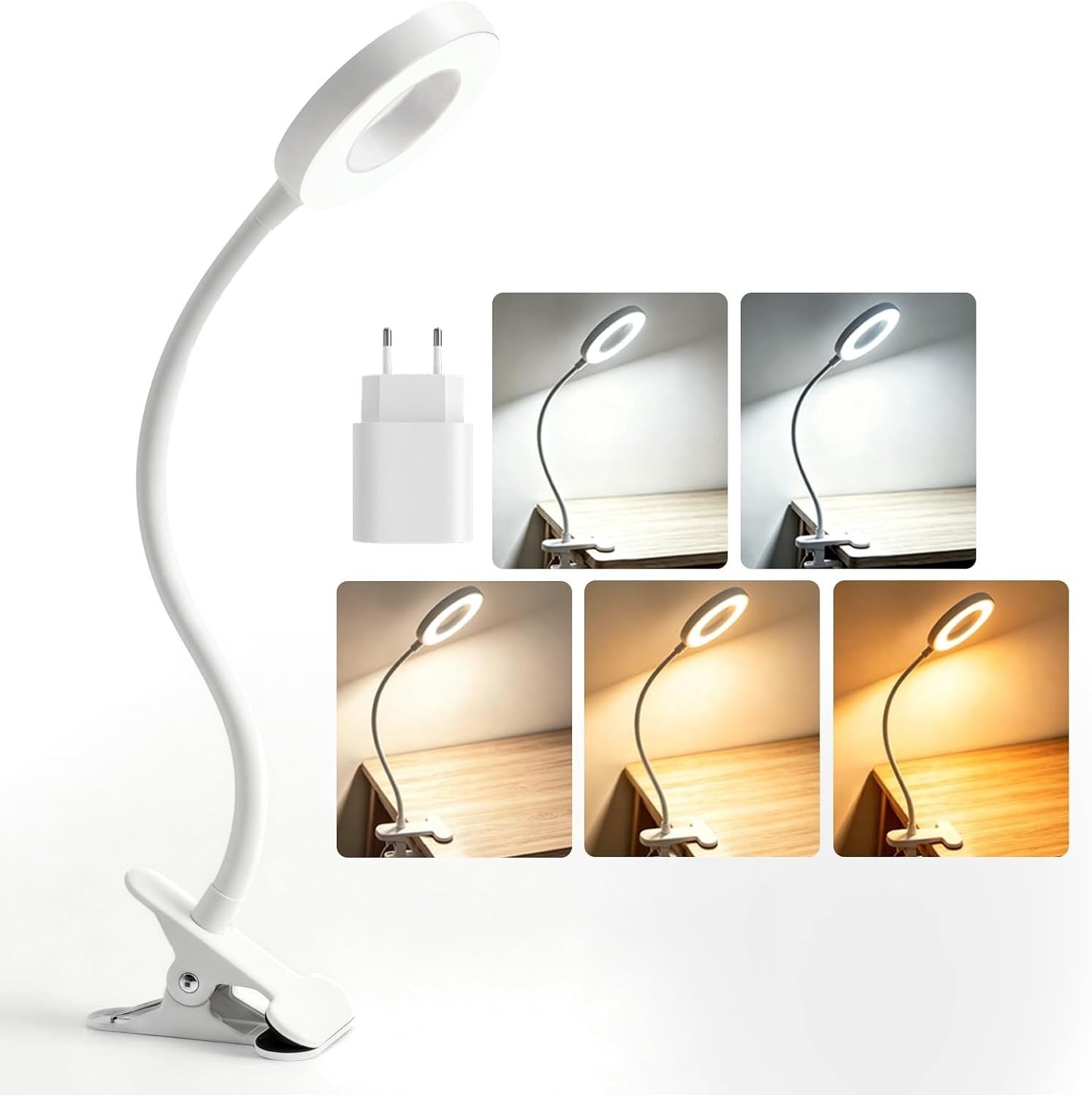 Dimbare LED Nachtlamp met Timerfunctie en 5 Kleuren voor Slaapkamer en Bureau