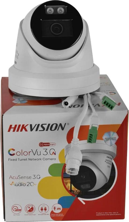 Hikvision IP-camera G3-LIS2UY-SRB 8MP met tweewegaudio, wit, 2,8 mm