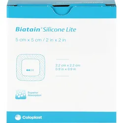 Biatain Silikon Lite Schaumverband 5x5 cm 5 ST