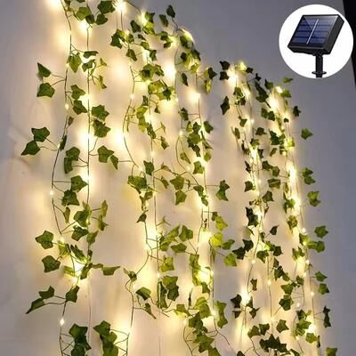 Uplift Picks Solar Maple Leaf Fairy String Lights For Cozy Outdoor Garden Decor 12 M 100 Leds