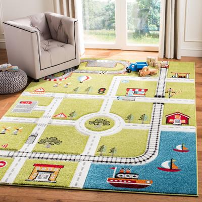 SAFAVIEH Carousel Kids Koika Neighborhood Road Rug