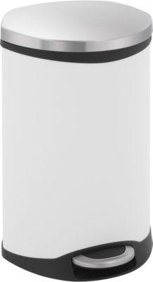 Tretabfalleimer Soft Close weiß, 18 Liter