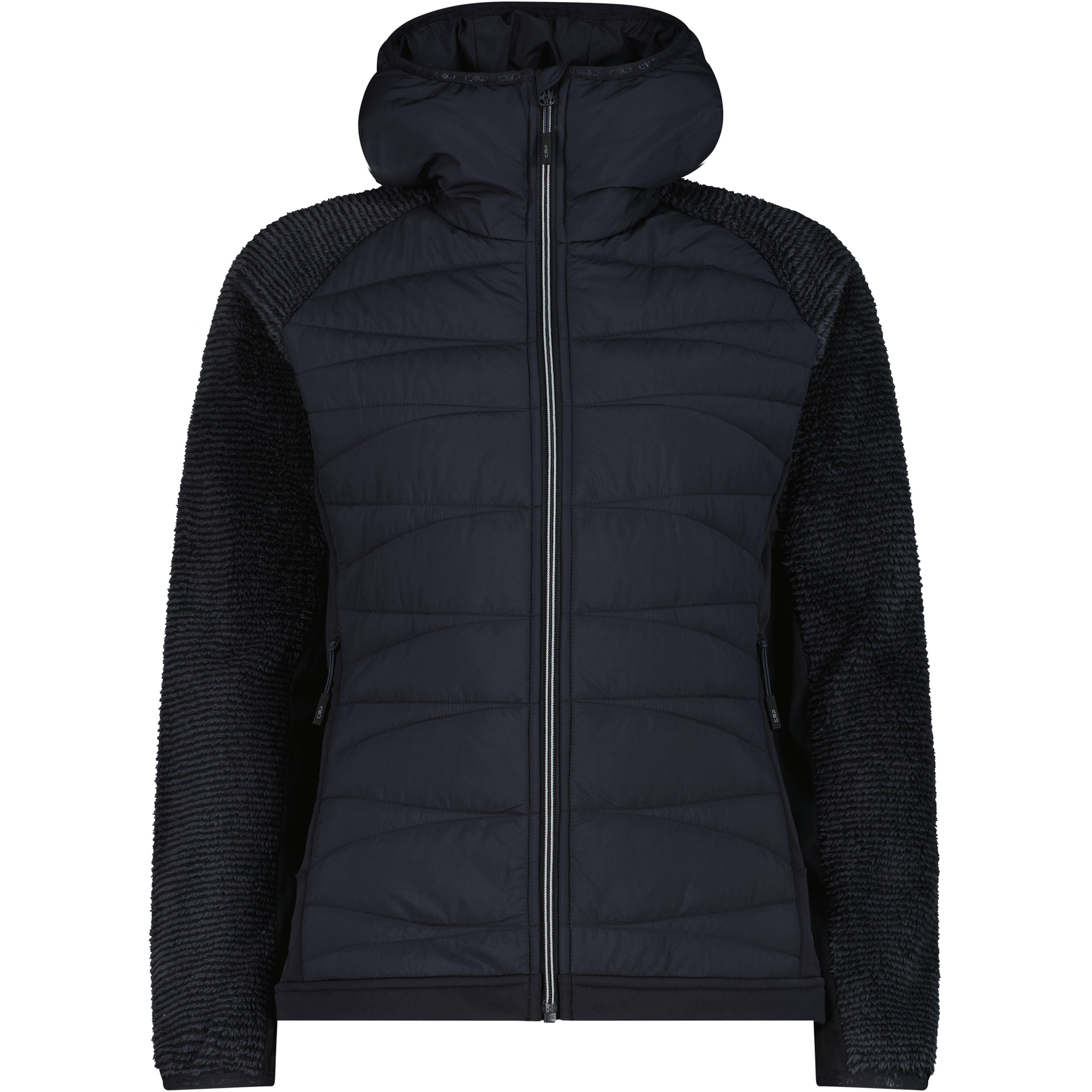 CMP Hybrid Damen Isolationsjacke grau Größe S Trekking Isolierend