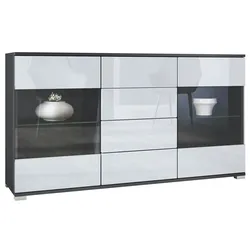 SIDEBOARD Bari Weiß Hochglanz