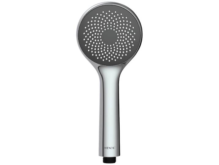 Handbrause WENKO Watersaving System , silber (silberfarben), B:13,5cm T:5,6cm, Duschköpfe, Handbrause, Duschkopf Watersaving, Durchmesser 9,6 cm